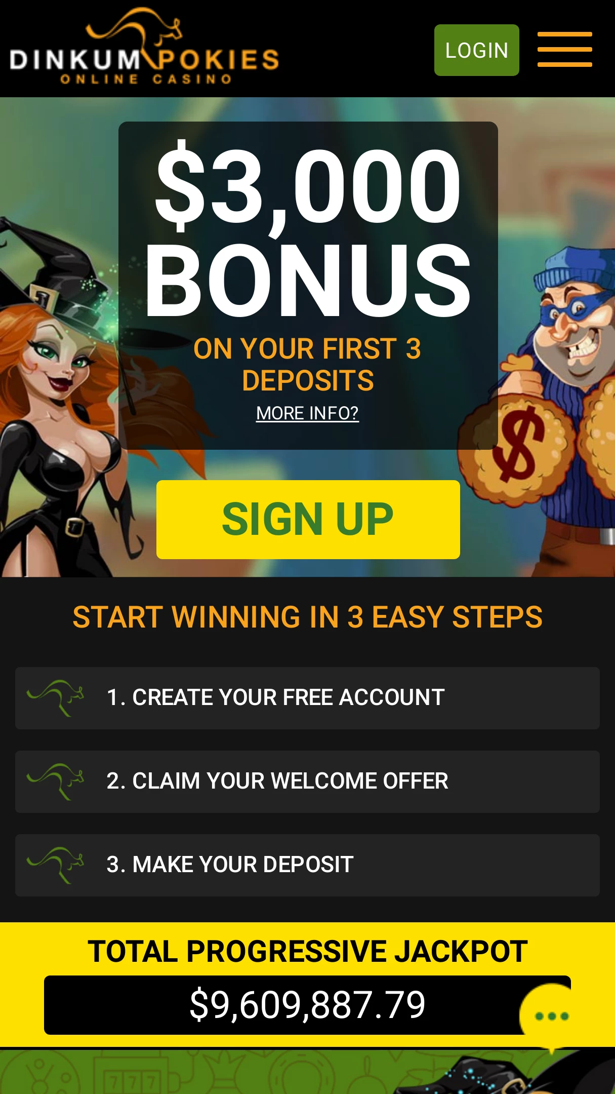 Dinkum pokies casino bonus codes