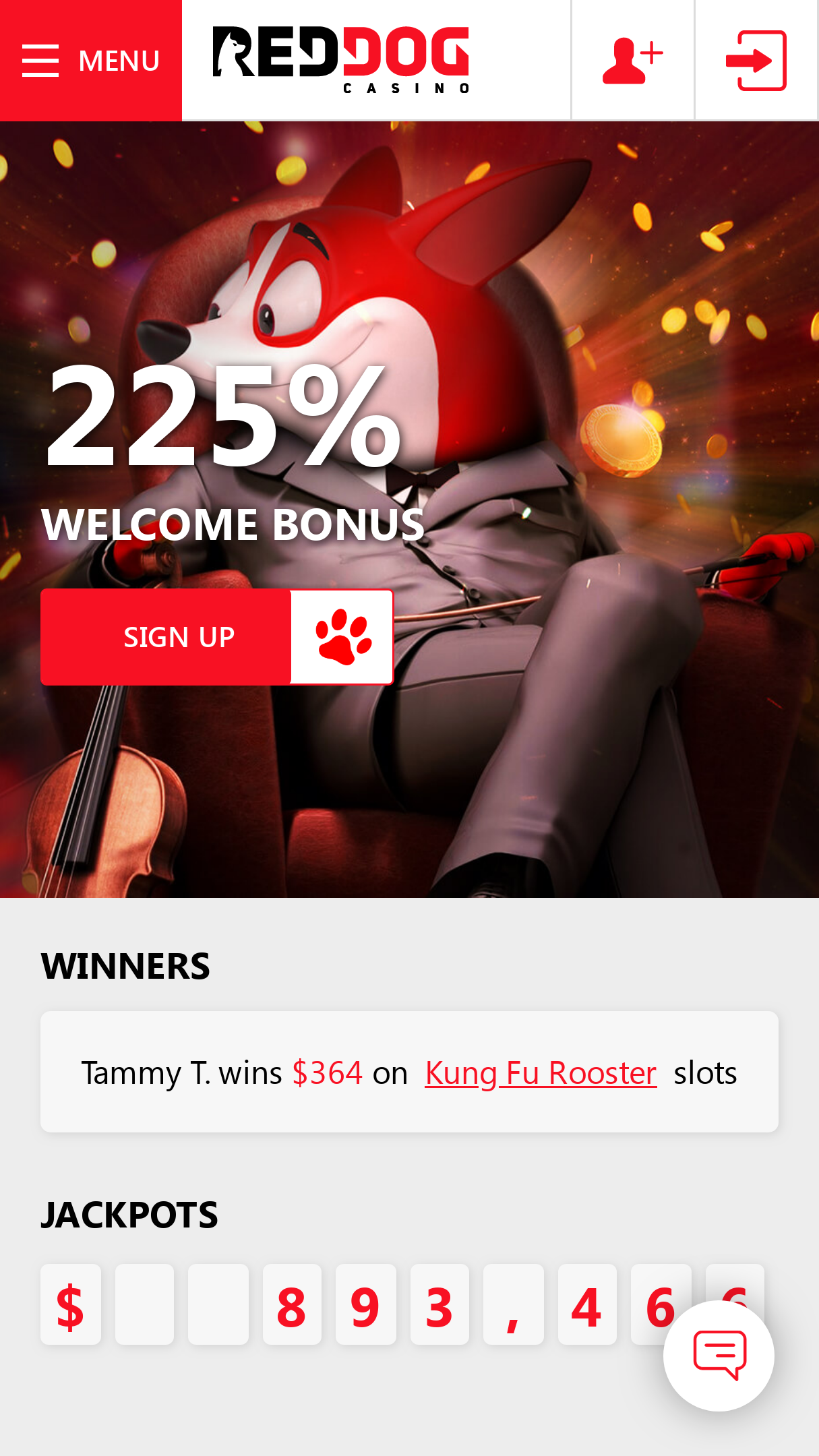 Red Dog Casino Codes