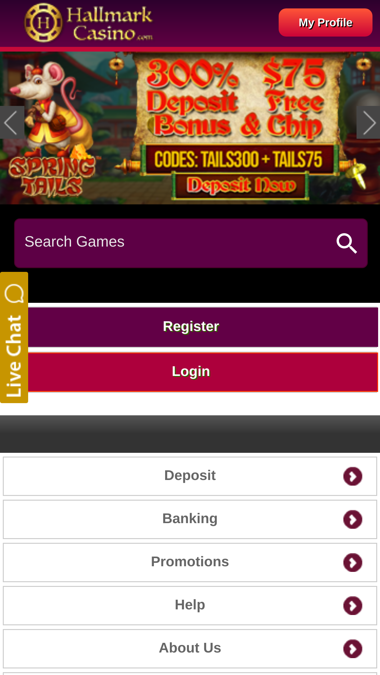 hallmark casino free no deposit bonus codes