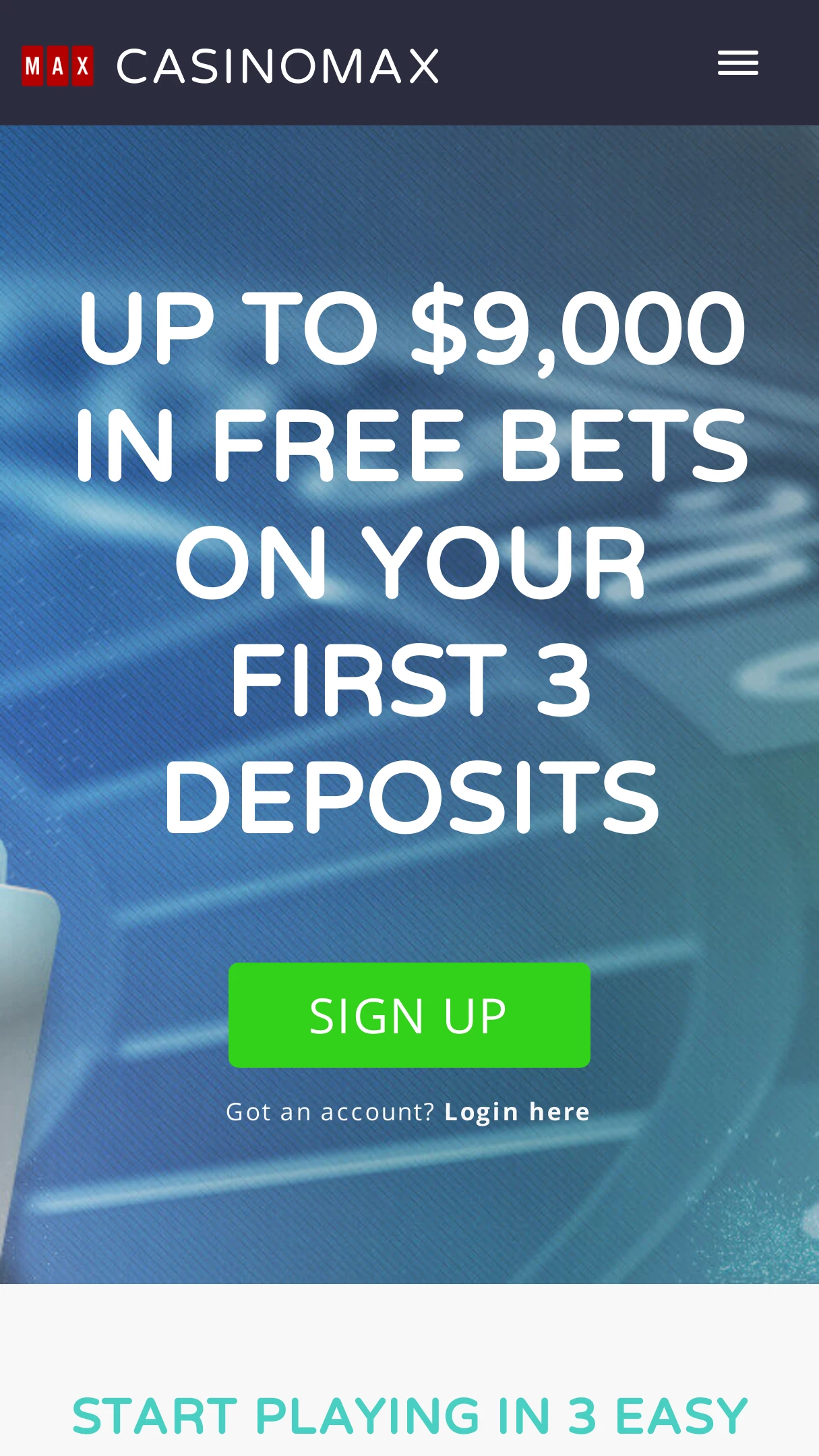 Casinomax No Deposit Bonus