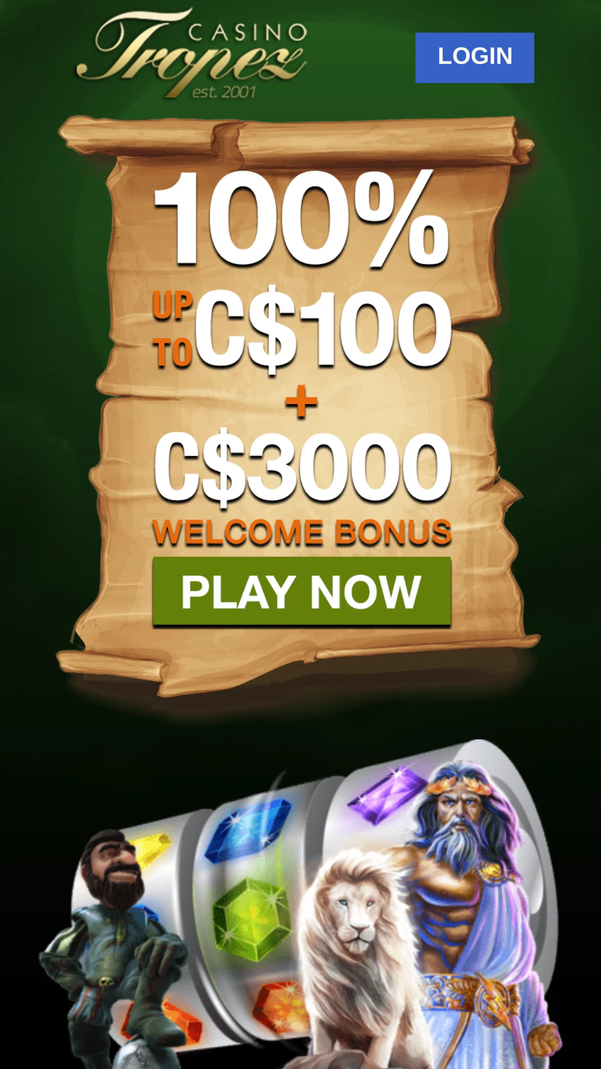Casino Tropez Welcome Bonus
