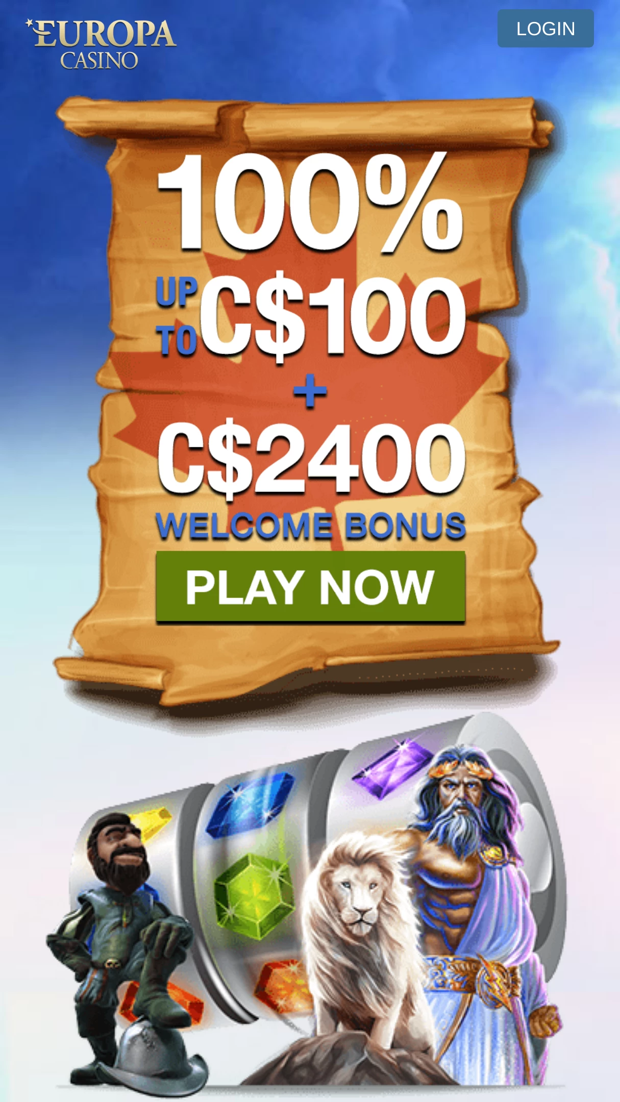 Europa Casino 2400 Bonus