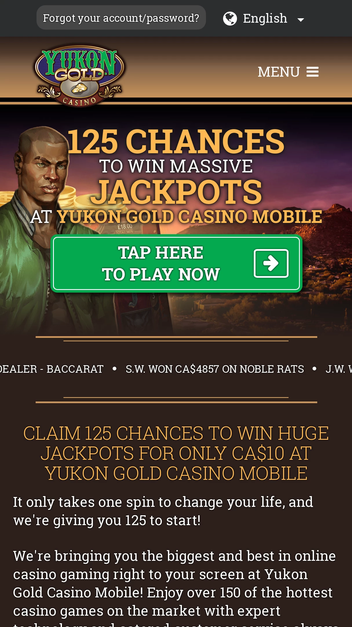 Yukon gold casino no deposit bonus 2020 free