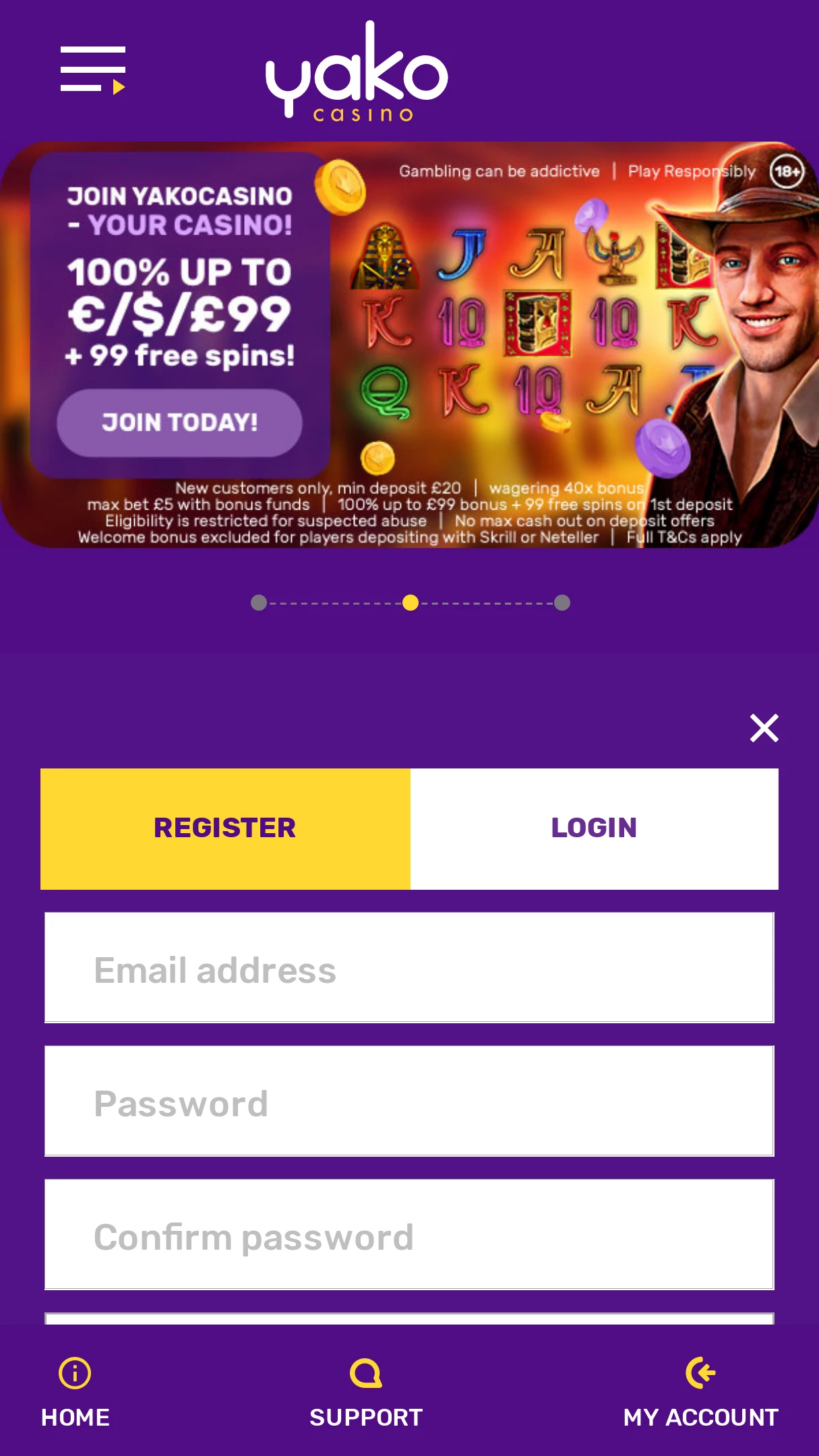 Yako Casino No Deposit Bonus