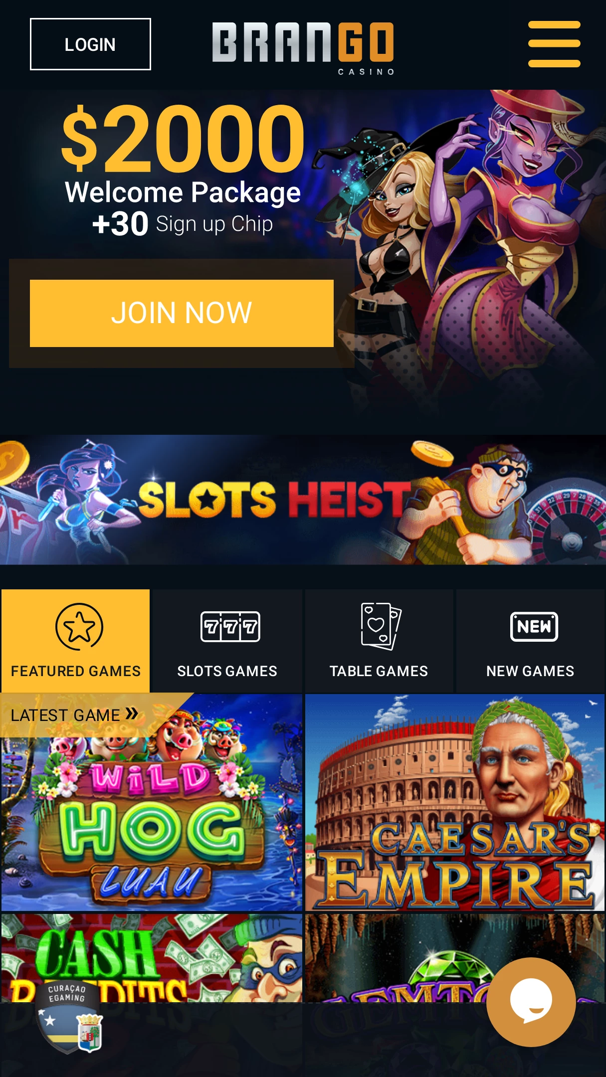 Brango Casino No Deposit Bonus Codes