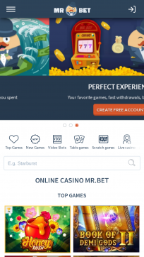 Mr Bet Homepage Mobile