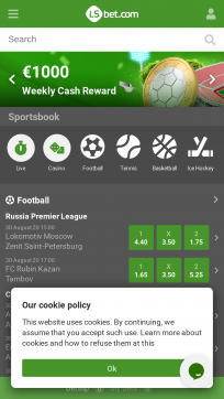 Lsbet Casino Homepage Mobile