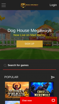 Mad Money Casino Homepage Mobile