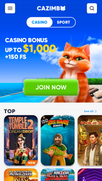 Cazimbo Homepage Mobile