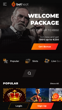 Betheat Homepage Mobile
