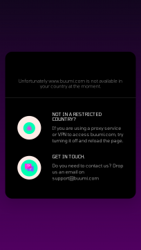 Buumi Homepage Mobile