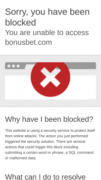Bonusbet Homepage Mobile