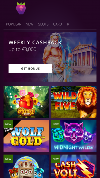 MalinaCasino Homepage Mobile