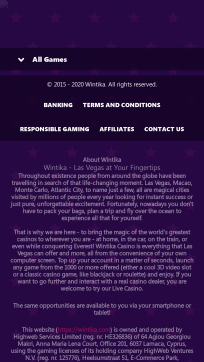 Wintika Homepage Mobile