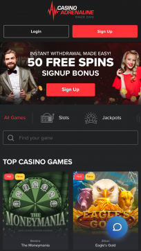 casino adrenaline free spins