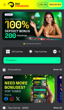 BetPrimeiro Homepage Mobile