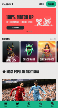 Caibo Casino Homepage Mobile