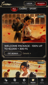 Casina Casino Homepage Mobile