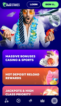 ChiliStakes Homepage Mobile