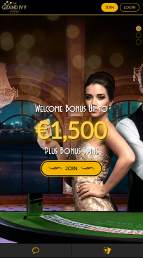 Grand Ivy Casino Homepage Mobile