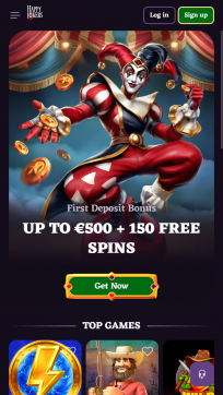 HappyJokers Casino Homepage Mobile