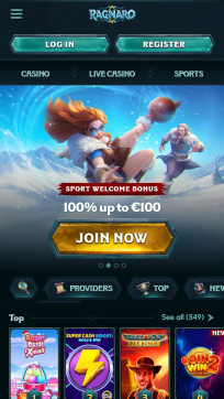 Ragnaro Homepage Mobile