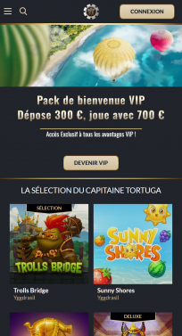 Tortuga Casino Homepage Mobile