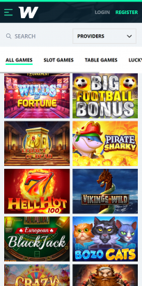 Wallacebet Homepage Mobile