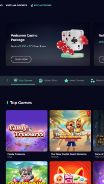 YoyoSpins Homepage Mobile