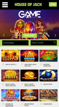 House of Jack Homepage Mobile