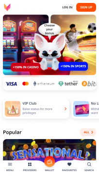 Monro Casino Homepage Mobile