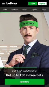 Betway Homepage Mobile