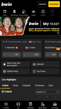 Bwin Casino Homepage Mobile