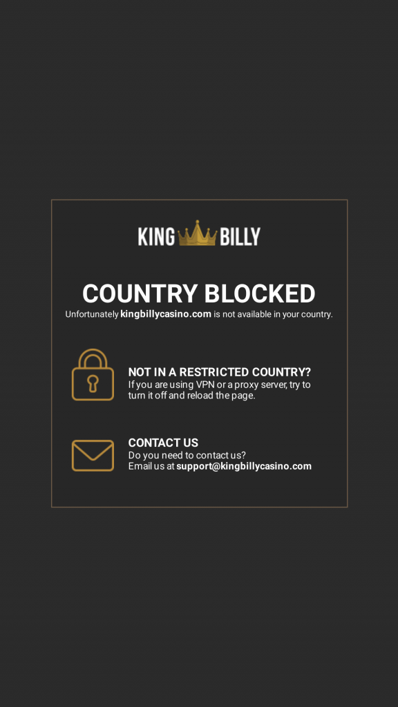 KingBilly Homepage Mobile