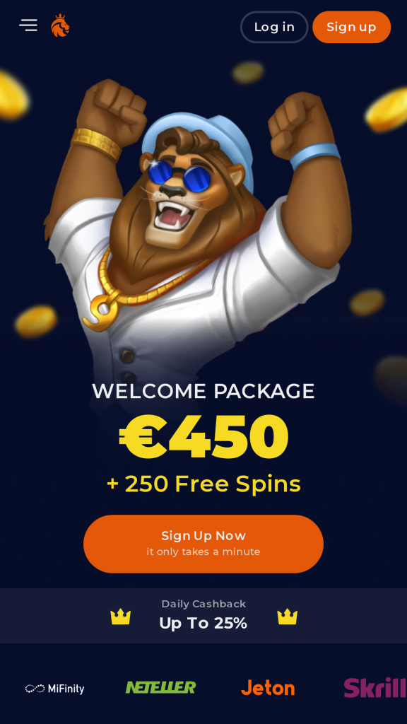 Ninecasino Homepage Mobile