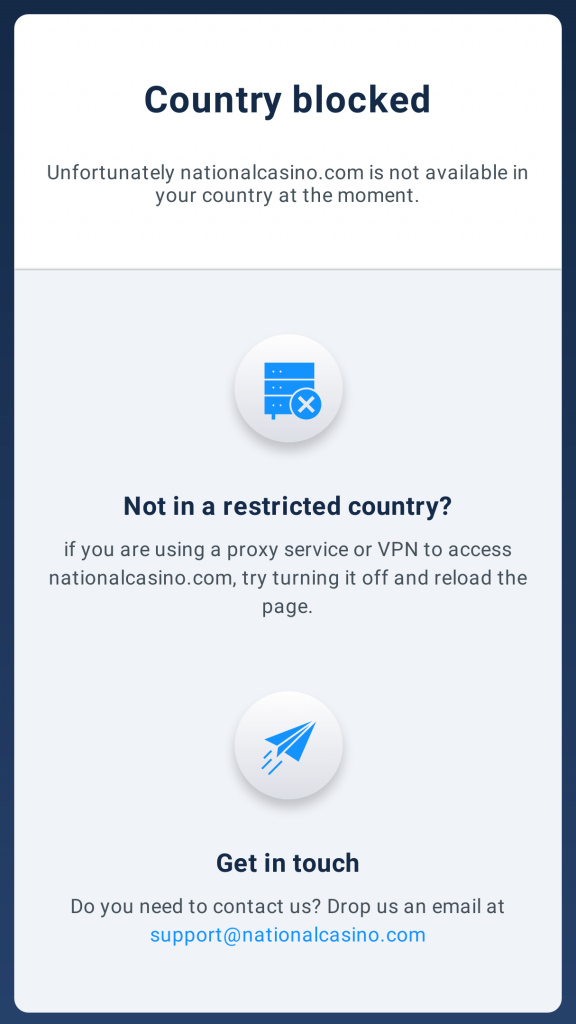 National Casino Homepage Mobile