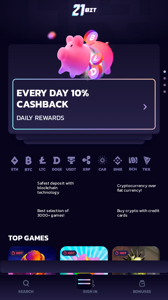 21Bit Homepage Mobile