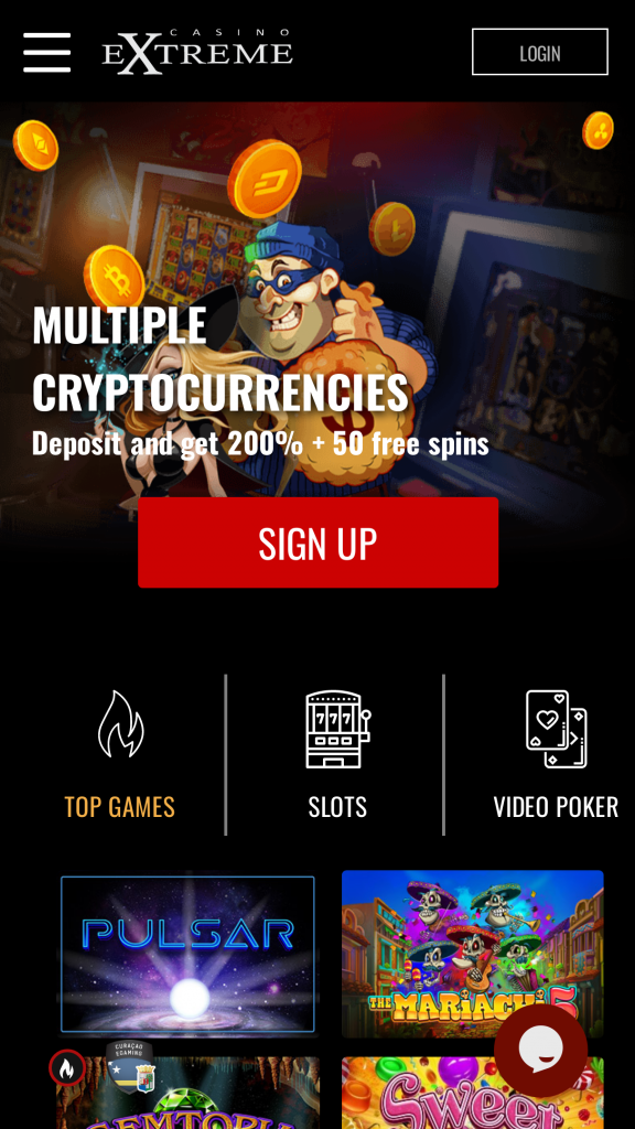 Topbet Casino Homepage Mobile