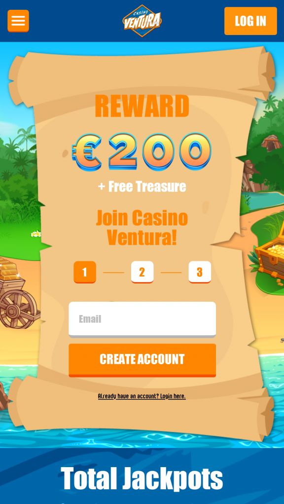 Casino Ventura Homepage Mobile