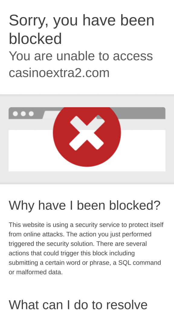 CasinoExtra Homepage Mobile