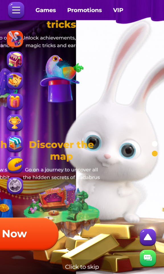 Cadabrus Casino Homepage Mobile