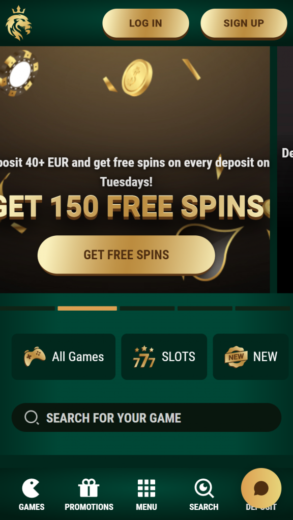 RichardCasino Homepage Mobile