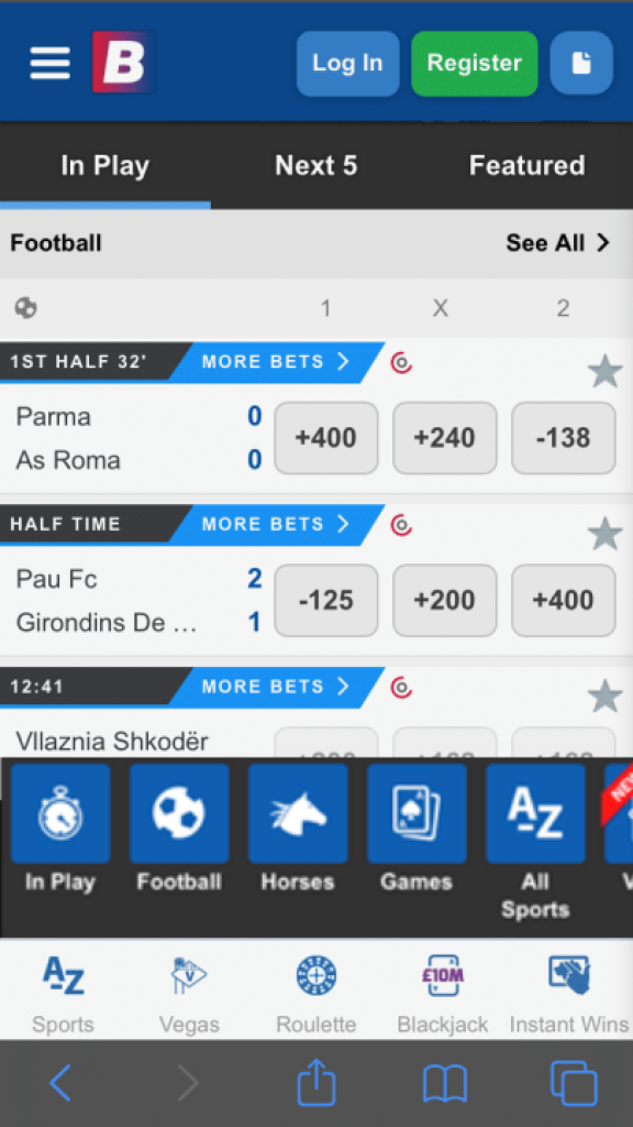 betfred Homepage Mobile