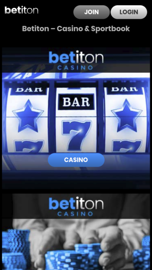 Betiton Homepage Mobile