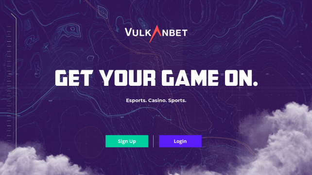 VulkanBet Casino Homepage Desktop