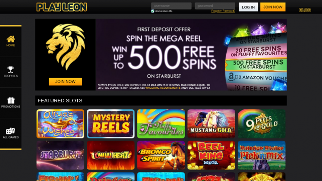 Play Leon Homepage Desktop