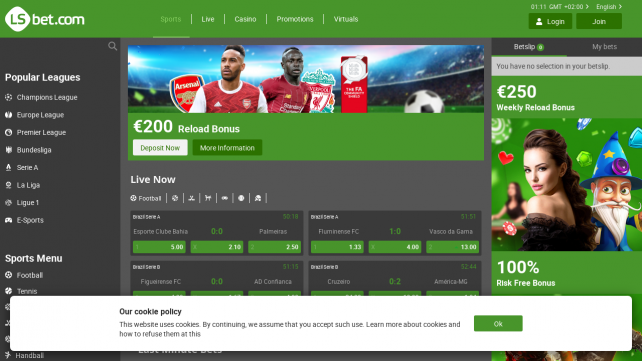 Lsbet Casino Homepage Desktop