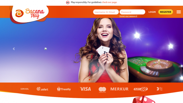 BacanaPlay Homepage Desktop