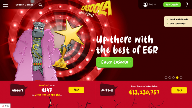 Casoola Homepage Desktop