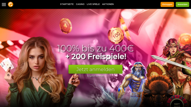 Casino.com Homepage Desktop